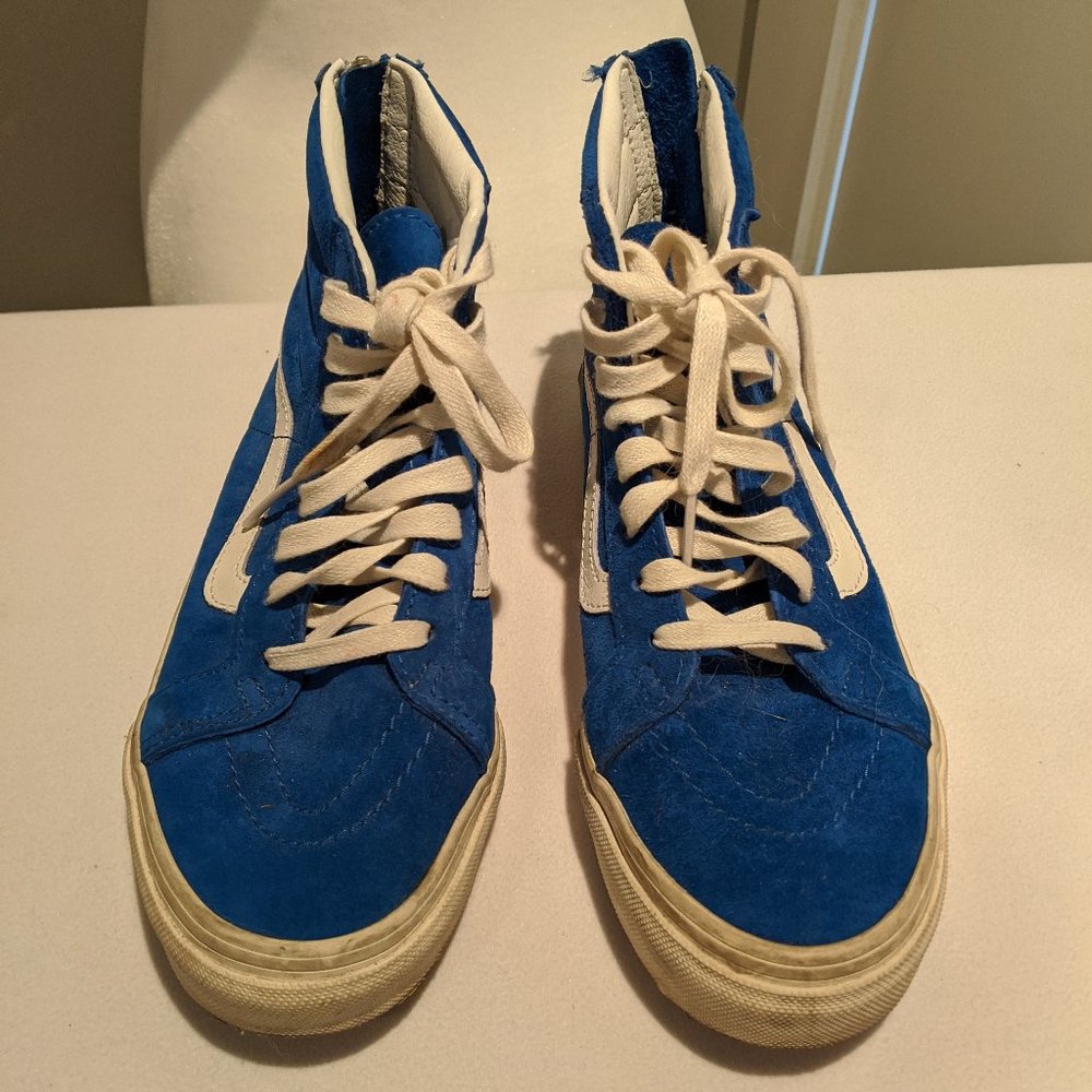 Vans Electric Blue Suede Sk8-Hi Zip
